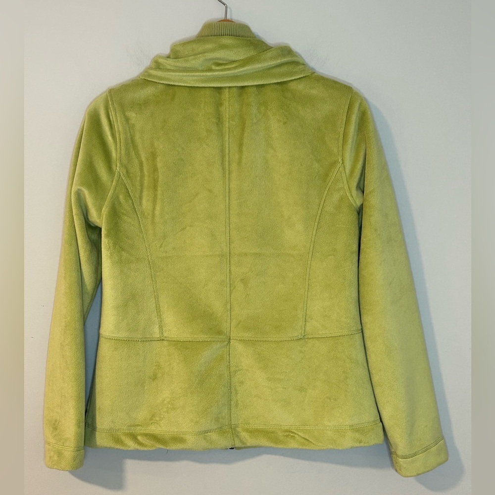 Sandra Light Green Fleece Zip-Up Jacket Women’s Size M - Picture 5 of 5